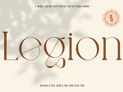 Legion - Ligature Display Serif Font advertising art clean display font display fonts display serif font feminine font font design fonts collection ligature ligature font luxury minimal professional serif font serif fonts trendy type typography