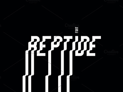 REPTIDE Family Font black letter design display font font font design font display font family fonts fonts collection geometry geometry font geometry fonts geometry typeface geometry wave typeface glitch letter minimal typography wavy font wavy typeface