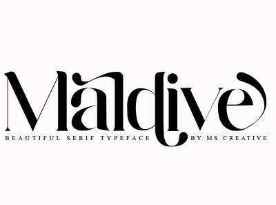 Maldive - Serif Typeface beautiful font bold fonts branding design display font elegant font elegant fonts font design fonts collection logo font modern calligraphy modern fonts poster font sans serif sans serif fonts serif font serif fonts serif typeface unique website