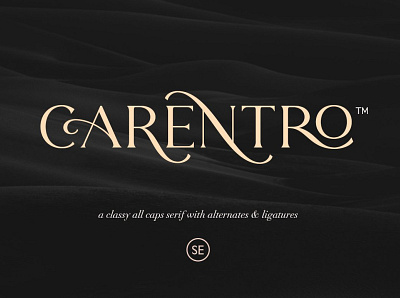 Carentro - Classy Serif branding classic classy fonts classy serif classy serif font design fancy fonts fashionable feminine font design fonts collection ligature magazine sans serif font sans serif fonts serif serif font serif fonts typeface typography