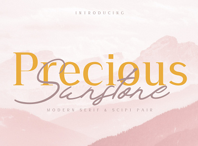 Precious & Sunstone Modern Font Duo branding calligraphy fonts design elegant fonts font font design font duo fonts fonts collection luxury fonts modern calligraphy modern fonts modern serif professional fonts sans serif fonts script fonts serif fonts signature fonts simple fonts trending