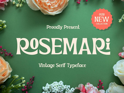 Rosemari - Vintage Serif Typeface design elegant fonts font font design fonts fonts collection food label modern fonts retro fonts sans serif sans serif font serif serif font serif fonts typeface typography vintage vintage font vintage serif font