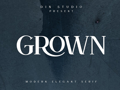 GROWN - Modern Serif branding branding design calligraphy calligraphy font design elegant fonts font design fonts collection lettering modern calligraphy modern font modern fonts modern serif font sans serif sans serif font serif serif font serif fonts typeface typography