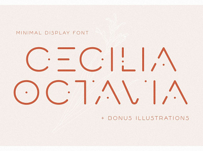 Cecilia Octavia - Minimal Sans Serif branding display font elegant fonts feminine fonts font design fonts collection lettering logo luxurious font luxury font minimal display font minimal font minimal fonts modern fonts sans serif sans serif font serif font style typeface typography