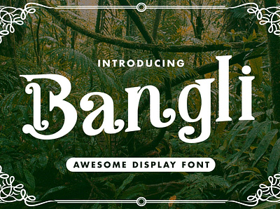 Bangli Awesome Display Font awesome branding calligraphy font clothing design display font elegant fonts font design fonts collection lettering logo modern calligraphy modern calligraphy fonts modern fonts professional sans serif sans serif font simple summer font tittle