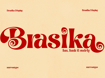 Brasika - Funky Font design display font display fonts font font design fonts fonts collection fun fon funky font lettering loog project sans serif sans serif font serif font serif fonts swirly swirly font typeface typography