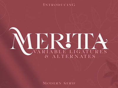 Meritta Serif advertising calligraphy fonts design font fonts fonts collection lettering logo minimal fonts modern modern calligraphy modern serif modern serif font professional serif serif font serif fonts serif typeface typeface typography