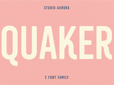 Quaker - Sans Serif Americana Font advertising americana font branding design font lettering logo minimal new regular regular font rounded font sans serif sans serif font sans serif fonts simple smooth type typeface vintage