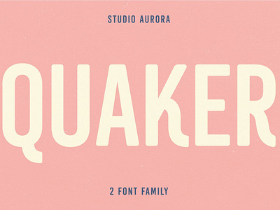 Quaker - Sans Serif Americana Font advertising americana font branding design font lettering logo minimal new regular regular font rounded font sans serif sans serif font sans serif fonts simple smooth type typeface vintage