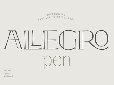 Allegro Pen Ligature Font calligraphy font design drawing calligraphy drawing font font font design fonts collection ligature ligature font ligature fonts paint font pen pen and ink pen font pen fonts pen type pencil pencil calligraphy pencil font professional