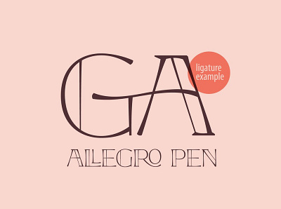 Allegro Pen Ligature Font calligraphy font calligraphy fonts drawing fonts collection ink letter lettering letters ligature font ligature fonts logo logo design modern calligraphy modern calligraphy font pen pen font pencil pencil drawing pencil font type