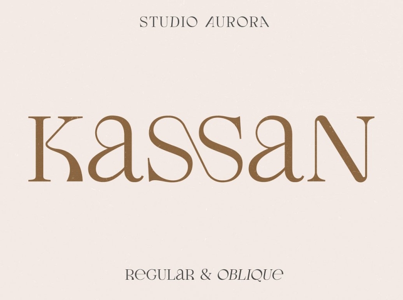 Download Kassan Luxury Display Serif Font By Fonts On Dribbble PSD Mockup Templates