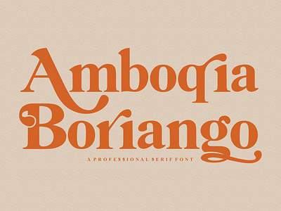 Amboqia Boriango advertising classy design elegant font font design fonts fonts collection handwriting handwriting font handwriting fonts handwritten logo luxury luxury font modern project retro stationery vintage