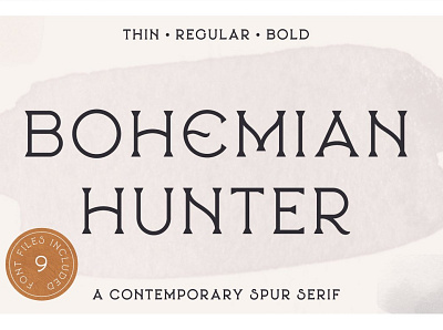 Bohemian Hunter branding calligraphy contemporary display display font elegant fonts font font design fonts fonts collection logo modern fonts sans serif sans serif font serif serif fonts serif typeface simple typeface typefaces