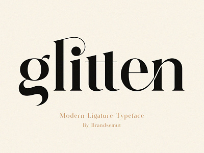 Glitten || Ligature Serif Font branding calligraphy classy elegant fonts font font design fonts collection ligature ligature font ligature fonts ligature typeface ligatures modern calligraphy modern fonts modern ligature typeface serif serif font serif fonts typeface typefaces