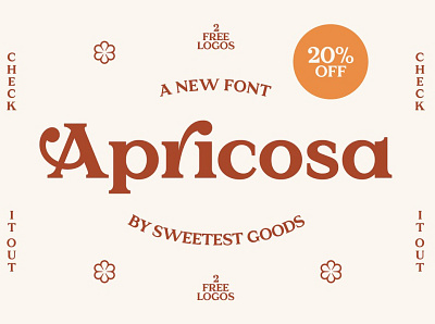 Apricosa - Font + Logos calligraphy design elegant fonts font font design fonts collection letters ligature logo logo design logo templates logos luxury modern modern calligraphy professional retro serif fonts simple vintage