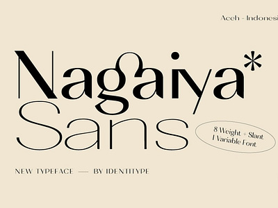 Nagaiya - Font Family With Variable bold font branding calligraphy design elegant fashion font font design font family fonts fonts collection logo luxury font modern calligraphy modern fonts sans serif sans serif font serif font serif fonts typography