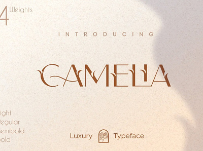 Camelia Sans - Unique Typeface branding calligraphy design elegant fonts font design fonts collection lettering logo modern calligraphy modern fonts sans serif sans serif font serif serif font serif fonts typeface typography unique unique design unique logo