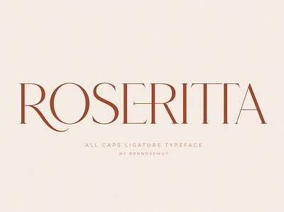 Roseritta - Ligature Serif branding calligraphy calligraphy fonts chic classy design elegant graphic design lettering ligature ligature serif luxury modern modern calligraphy professional sans serif sans serif font serif font serif fonts stylish