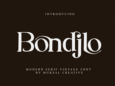 Bondjlo - Serif Font branding design elegant fonts font font awesome font design font family fonts fonts collection lettering modern fonts sans serif sans serif font sans serif fonts sans serif typeface serif serif font serif fonts typeface typography