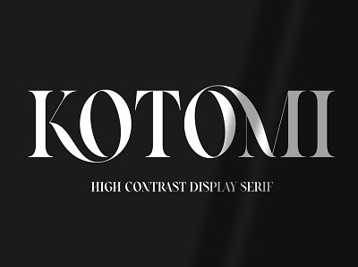 Kotomi Display | High Contrast Serif bold design display font display fonts font design fonts collection high high contrast logo logo font luxury fonts modern fonts popular serif font serif fonts serif logo serif typeface trending trendy unique