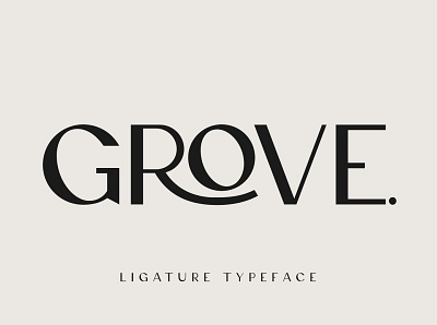 Grove - Modern Ligature Sans Serif calligraphy font classy clean design elegance font font design fonts fonts collection ligature ligature font logo logos modern modern calligraphy modern ligature professional sans serif sans serif font sans serif fonts