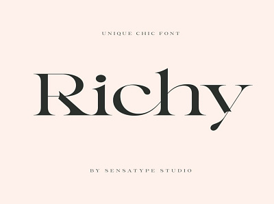 Richy - Unique Chic Font chic chic font chic fonts classy classy font design font font design fonts collection lettering logo modern fonts professional sans serif serif font serif fonts typeface typography unique unique logo