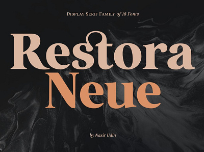 Restora Neue - 18 Fonts branding calligraphy design elegant elegant fonts font font awesome font design font family fonts fonts collection logo modern fonts neue professional sans serif sans serif font serif font serif fonts simple