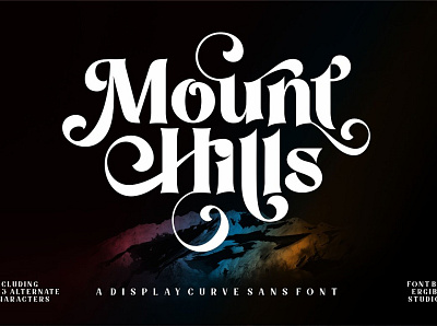 Mount Hills - Display Curve display display font display type display typeface display typography elegant fonts font font design fonts collection hand lettering high quality lettering luxury modern fonts sans serif serif serif font serif fonts simple typeface