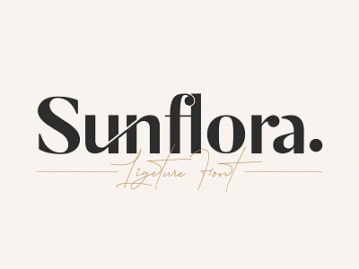 Sunflora - Unique Ligature Font beautiful calligraphy fonts elegant ligature font font family fonts collection lettering fonts ligature font ligature fonts logo fonts luxury fonts retro fonts serif serif fonts typeface typography unique font unique fonts unique ligature font unique serif font unique typeface