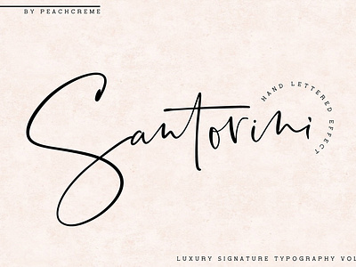 Santorini // Luxury Signature Font calligraphy fonts elegant fonts font design font family fonts collection lettering fonts logo fonts luxury luxury font luxury fonts luxury signature luxury signature font luxury signature typography luxury typography modern fonts santorini santorini font signature font signature fonts signature typography