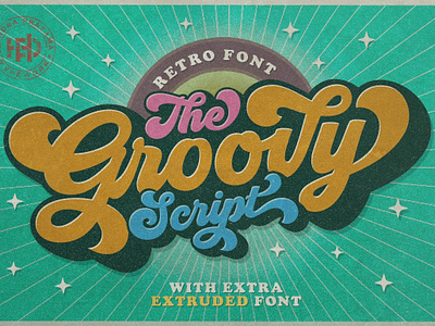 Groovy Retro Font By Fonts On Dribbble