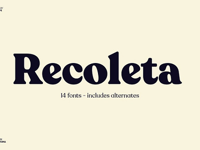 Recoleta advertising bold classic classic font classic typeface classy fonts corporate elegant fashion feminine font design fonts collection logos modern pretty retro sans serif trending vintage wedding