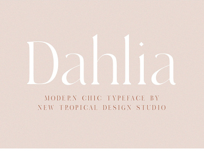 Dahlia - Modern Serif Font bold fonts chic chic font chic fonts chic typeface classic exotic feminine logo modern modern serif modern serif font modern serif fonts persian retro serif serif font serif fonts serif typeface thin