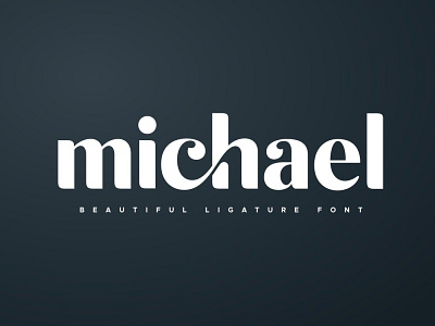 Michael - Beautiful Ligature Font beautiful beautiful font beautiful fonts beautiful ligature font bold boutique branding chic elegant fonts font design fonts collection ligature font ligature fonts sans serif serif serif font serif fonts serif typeface slab unique