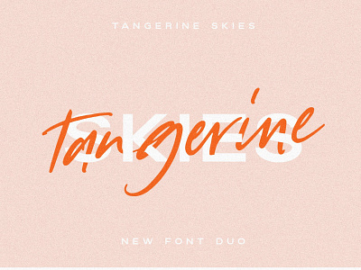 Tangerine Skies Font Duo branding designer font fashion font font design font duo font set fonts fonts collection hand lettered font handwriting script ligature font logo font modern fonts sans serif sans serif font sans serif fonts script font serif font serif fonts trendy