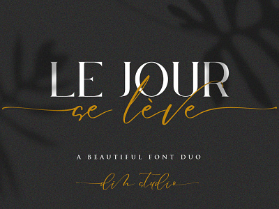 Le Jour -Font Duo beautiful beautiful calligraphy beautiful font duo calligraphy fonts elegant fonts font design font duo fonts collection lettering fonts logo fonts modern calligraphy modern fonts sans serif sans serif font sans serif fonts serif serif font serif fonts signature signature fonts