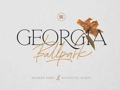 Georgia Ballpark - FONT DUO display font elegant fonts font design font duo font duos fonts collection modern serif modern serif font sans serif sans serif font sans serif fonts serif serif font serif fonts signature signature font signature fonts signature logo signature script signature typeface