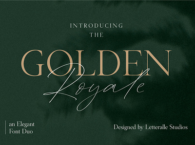 Golden Royale Font Duo branding calligraphy fonts elegant elegant font duo elegant fonts font design font duo fonts collection lettering fonts logo logo fonts luxury modern fonts royal sans serif sans serif font sans serif fonts serif serif font serif fonts