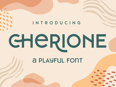 Cherione - Playful Font branding classy clothing decorative elegant fonts feminine floral font design fonts collection jewelry luxury minimal modern fonts playful font sale sans serif sans serif font serif font serif fonts summer