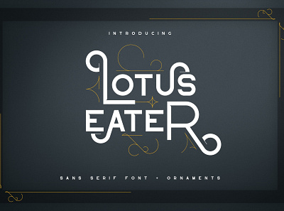 Lotus Eater - sans serif font branding elegant fonts font design fonts fonts collection lettering lettering fonts logo modern modern fonts sans serif sans serif font sans serif fonts sans serif typeface serif serif font serif fonts serif typeface stylish text