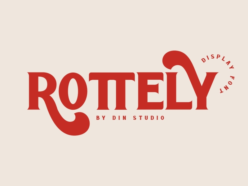 Download Rottely Display Font By Fonts On Dribbble 3D SVG Files Ideas | SVG, Paper Crafts, SVG File