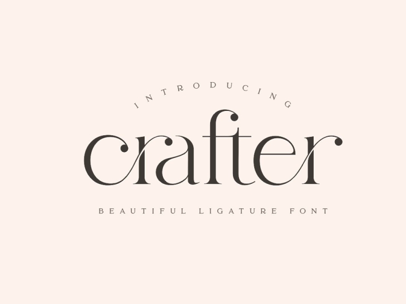 Crafter Beautiful Unique Font By Fonts On Dribbble