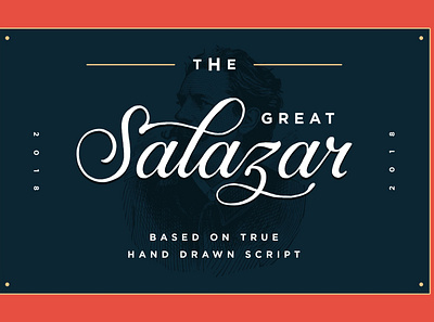 Salazar - Lettering Script badge branding design font design fonts collection lettering lettering font lettering fonts logo retro retro fonts sans serif script script font script fonts serif fonts typeface vintage vintage font vintage fonts