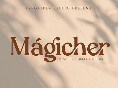 Magicher - Ligature Connected Serif elegant font design lettering ligature logo luxury minimal modern professional sans serif sans serif font sans serif fonts serif serif font serif fonts serif typeface simple stylish trending trendy