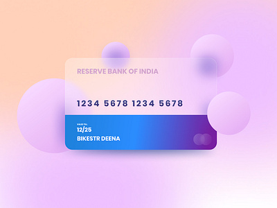 Glass effect credit card