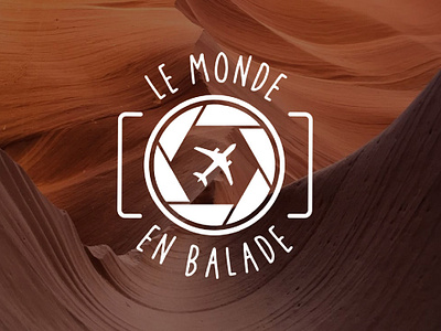 Logo blog "Le monde en balade" blog blogger blogging charte graphique graphism graphist graphiste logo logotype photograhy photograph travel voyage