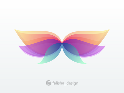butterfly logo colorful 3d 3d art abstract branding buterfly color colorful design flat icon illustration illustrator logo vector