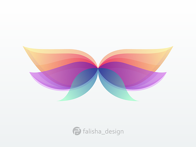 butterfly logo  colorful