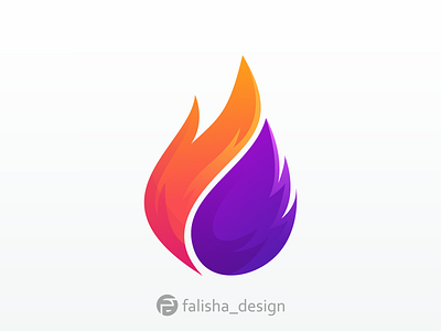 fire logo 3d branding colorful colors design fire flat home icon illustration illustrator logo nature template typography ui uidesign vector water